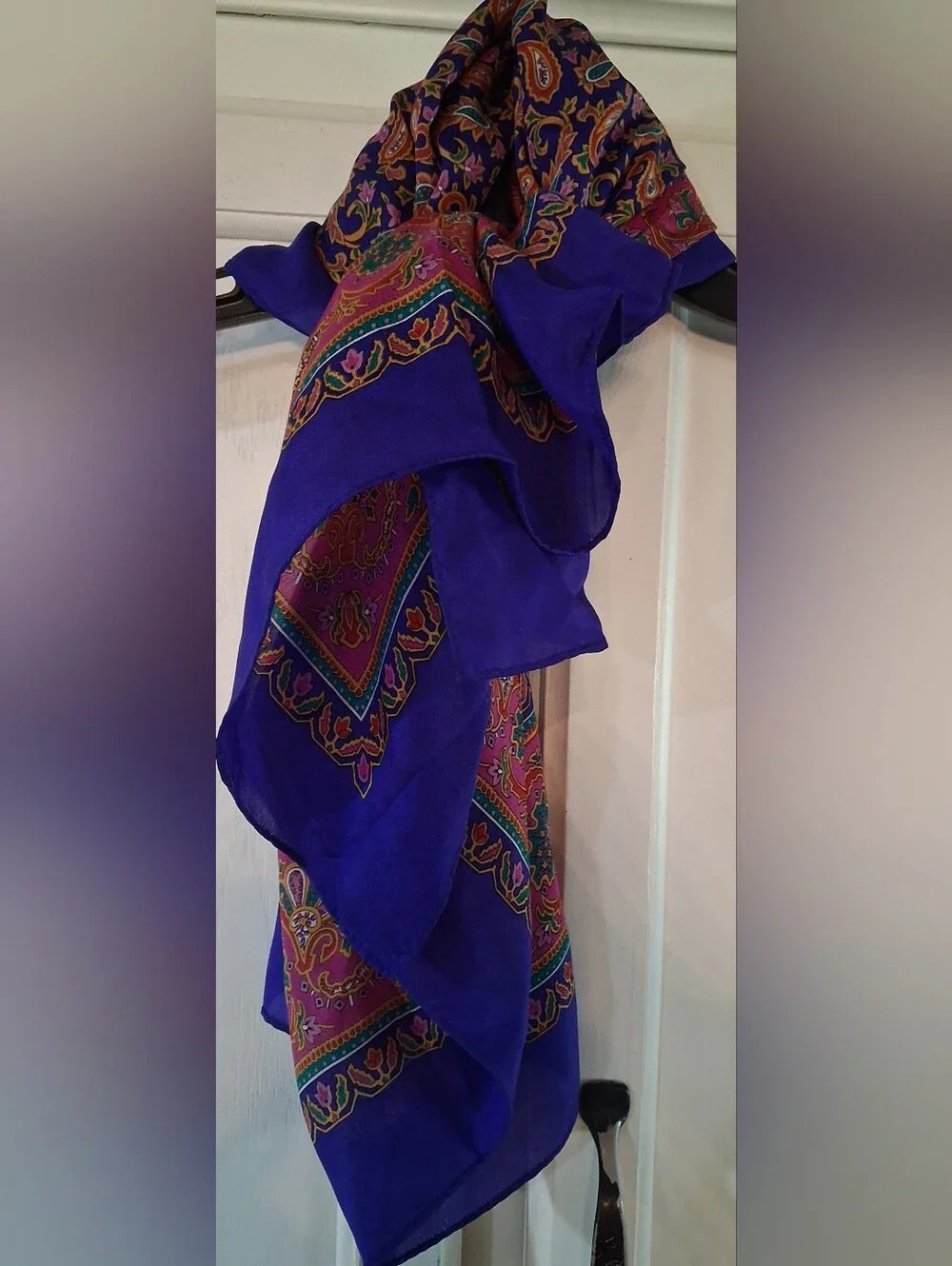The Specialty House Vintage 100% Pure Silk Square Scarf 31x31